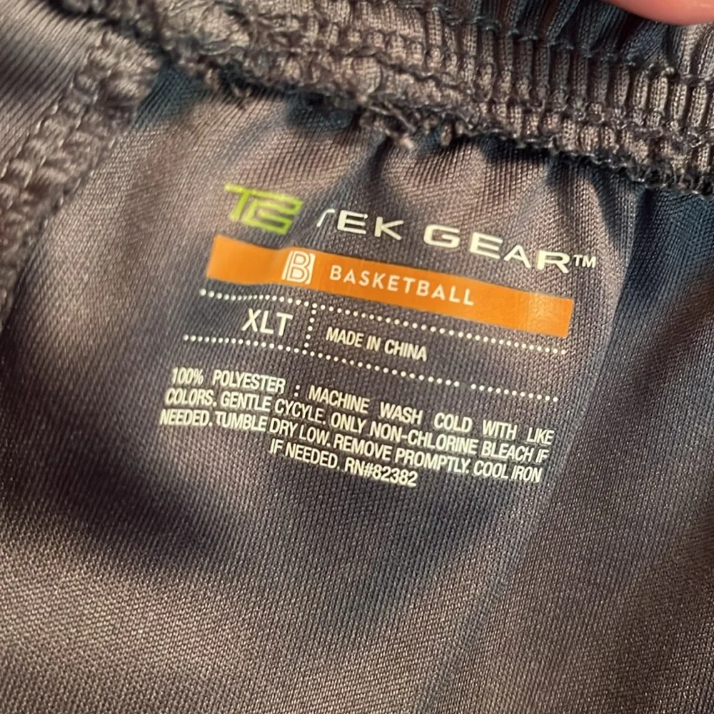 TekGear BASKETBALL Dry Tek Big Tall Men's Short Gray Black XL TALL Men's EUC